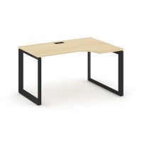 Style Project Next SN-59O.SPA-002(R) (Акация лорка/Черный металл) Стол рабочий эргономичный, правый