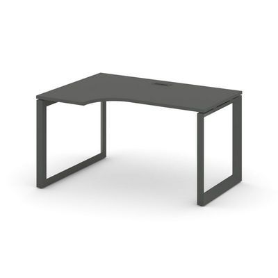Style Project Next SN-59O.SPA-002(L) (Антрацит/Антрацит металл) Стол рабочий эргономичный, левый