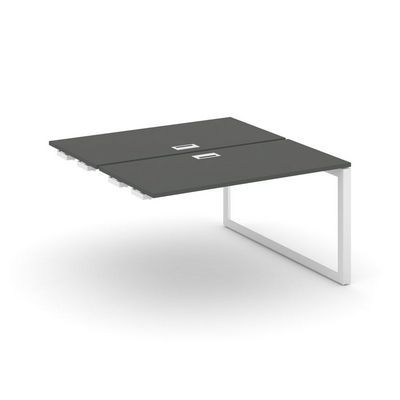 Style Project Next SN-59O.DPRS-003 (Антрацит/Белый металл) Стол приставка к опорным элементам