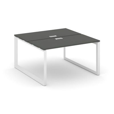 Style Project Next SN-59O.DRS-022 (Антрацит/Белый металл) Рабочая станция двухсторонняя