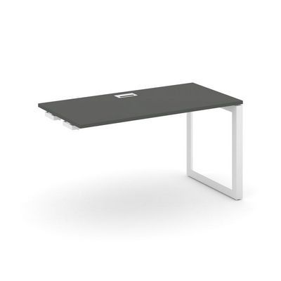 Style Project Next SN-59O.OPRS-002 (Антрацит/Белый металл) Стол приставка к опорным элементам