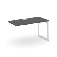 Style Project Next SN-59O.OPRS-011 (Антрацит/Белый металл) Стол приставка к опорным элементам