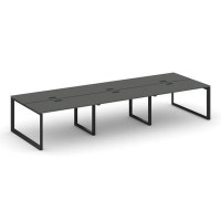 Style Project Next SN-59O.DRS-082 (Антрацит/Черный металл) Рабочая станция двухсторонняя