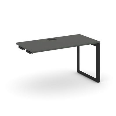 Style Project Next SN-59O.OPRS-021 (Антрацит/Черный металл) Стол приставка к опорным элементам