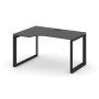 Style Project Next SN-59O.SPA-002(L) (Антрацит/Черный металл) Стол рабочий эргономичный, левый