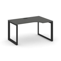 Style Project Next SN-59O.SPA-002(R) (Антрацит/Черный металл) Стол рабочий эргономичный, правый