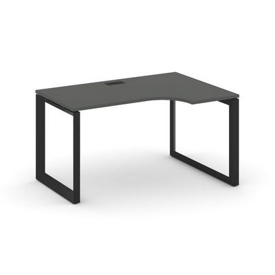 Style Project Next SN-59O.SPA-011(R) (Антрацит/Черный металл) Стол рабочий эргономичный, правый