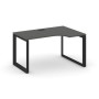 Style Project Next SN-59O.SPA-022(R) (Антрацит/Черный металл) Стол рабочий эргономичный, правый