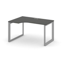 Style Project Next SN-59O.SPA-022(L) (Антрацит/Серый металл) Стол рабочий эргономичный, левый