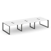 Style Project Next SN-59O.DRS-072 (Белый/Антрацит металл) Рабочая станция двухсторонняя