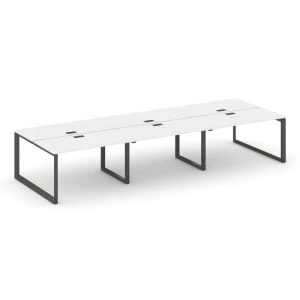 SN-59O.DRS-084 (Белый/Антрацит металл) Рабочая станция двухсторонняя