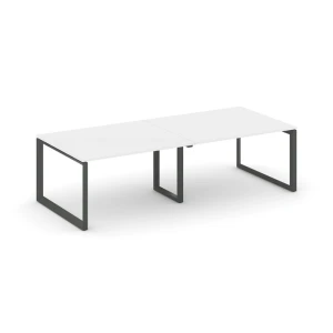 SN-59O.SPRG-042.3 (Белый/Антрацит металл) Стол переговорный