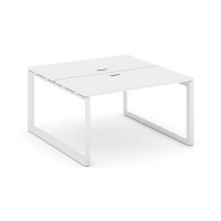 Style Project Next SN-59O.DRS-012 (Белый/Белый металл) Рабочая станция двухсторонняя