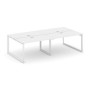 Style Project Next SN-59O.DRS-032 (Белый/Белый металл) Рабочая станция двухсторонняя