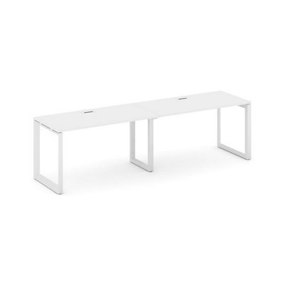 Style Project Next SN-59O.ORS-002 (Белый/Белый металл) Рабочая станция односторонняя