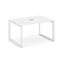 SN-59O.SPRG-002 (Белый/Белый металл) Стол переговорный