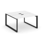 Style Project Next SN-59O.DRS-014 (Белый/Черный металл) Рабочая станция двухсторонняя