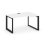 Style Project Next SN-59O.SPA-022(R) (Белый/Черный металл) Стол рабочий эргономичный, правый