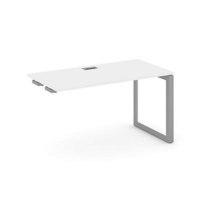 Style Project Next SN-59O.OPRS-011 (Белый/Серый металл) Стол приставка к опорным элементам