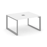 SN-59O.SPRG-034 (Белый/Серый металл) Стол переговорный