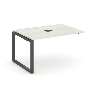 Style Project Next SN-59O.NSPRG-001 (Дуб наварра/Антрацит металл) Проходной наборный элемент переговорного стола