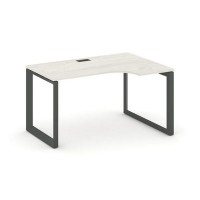 Style Project Next SN-59O.SPA-001(R) (Дуб наварра/Антрацит металл) Стол рабочий эргономичный, правый