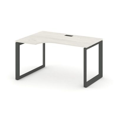 Style Project Next SN-59O.SPA-002(L) (Дуб наварра/Антрацит металл) Стол рабочий эргономичный, левый