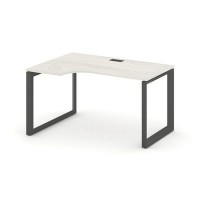 Style Project Next SN-59O.SPA-012(L) (Дуб наварра/Антрацит металл) Стол рабочий эргономичный, левый