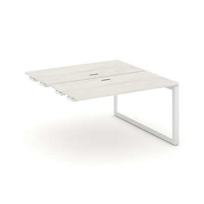 Style Project Next SN-59O.DPRS-001 (Дуб наварра/Белый металл) Стол приставка к опорным элементам