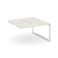 Style Project Next SN-59O.DPRS-002 (Дуб наварра/Белый металл) Стол приставка к опорным элементам