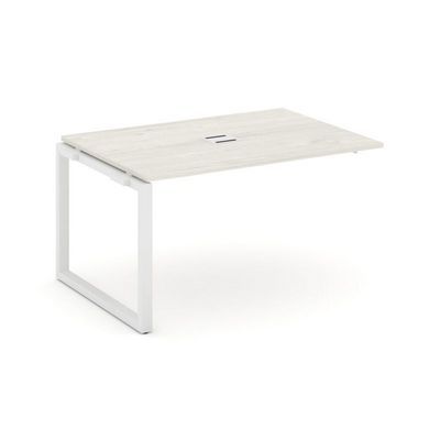 Style Project Next SN-59O.NSPRG-002 (Дуб наварра/Белый металл) Проходной наборный элемент переговорного стола