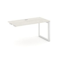 Style Project Next SN-59O.OPRS-022 (Дуб наварра/Белый металл) Стол приставка к опорным элементам