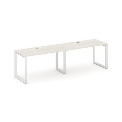 Style Project Next SN-59O.ORS-002 (Дуб наварра/Белый металл) Рабочая станция односторонняя