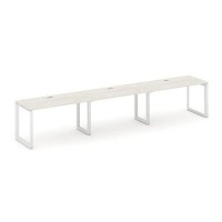 Style Project Next SN-59O.ORS-032 (Дуб наварра/Белый металл) Рабочая станция односторонняя