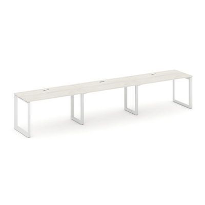 Style Project Next SN-59O.ORS-042 (Дуб наварра/Белый металл) Рабочая станция односторонняя