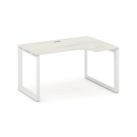 Style Project Next SN-59O.SPA-022(R) (Дуб наварра/Белый металл) Стол рабочий эргономичный, правый