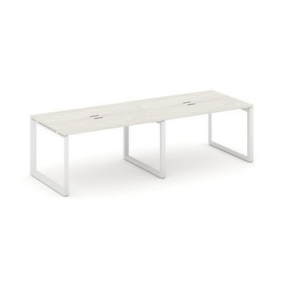 Style Project Next SN-59O.SPRG-014 (Дуб наварра/Белый металл) Стол переговорный