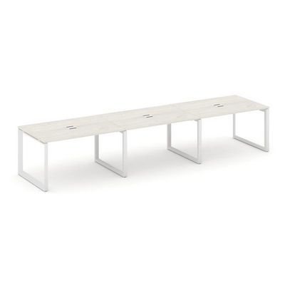 Style Project Next SN-59O.SPRG-024 (Дуб наварра/Белый металл) Стол переговорный