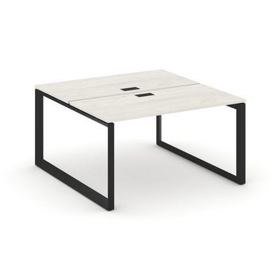 Style Project Next SN-59O.DRS-023 (Дуб наварра/Черный металл) Рабочая станция двухсторонняя