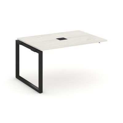 Style Project Next SN-59O.NSPRG-001 (Дуб наварра/Черный металл) Проходной наборный элемент переговорного стола