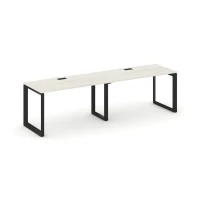 SN-59O.ORS-001 (Дуб наварра/Черный металл) Рабочая станция односторонняя