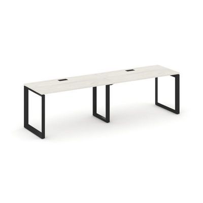 Style Project Next SN-59O.ORS-021 (Дуб наварра/Черный металл) Рабочая станция односторонняя