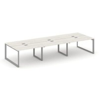 Style Project Next SN-59O.DRS-072 (Дуб наварра/Серый металл) Рабочая станция двухсторонняя