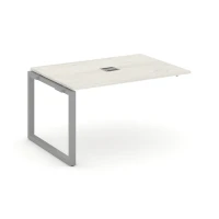 SN-59O.NSPRG-003 (Дуб наварра/Серый металл) Проходной наборный элемент переговорного стола