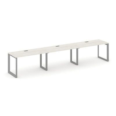 Style Project Next SN-59O.ORS-042 (Дуб наварра/Серый металл) Рабочая станция односторонняя