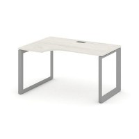Style Project Next SN-59O.SPA-011(L) (Дуб наварра/Серый металл) Стол рабочий эргономичный, левый