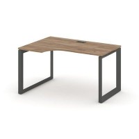 Style Project Next SN-59O.SPA-012(L) (Дуб табак/Антрацит металл) Стол рабочий эргономичный, левый