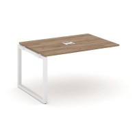 Style Project Next SN-59O.NSPRG-004 (Дуб табак/Белый металл) Проходной наборный элемент переговорного стола