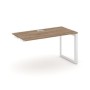 Style Project Next SN-59O.OPRS-001 (Дуб табак/Белый металл) Стол приставка к опорным элементам