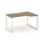 Style Project Next SN-59O.SPA-002(R) (Дуб табак/Белый металл) Стол рабочий эргономичный, правый